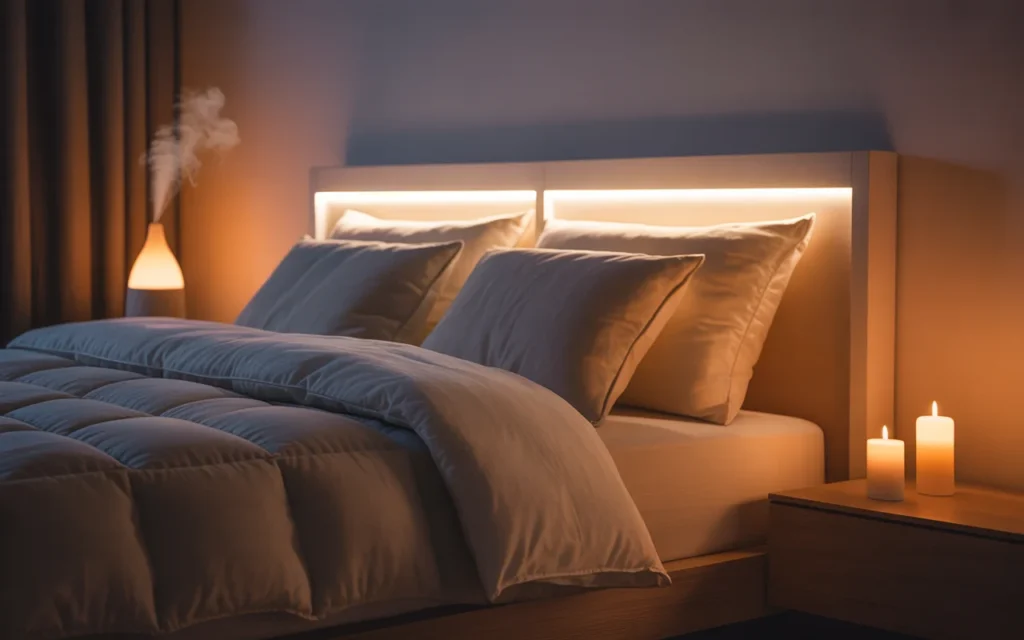 10 Cozy Bedroom Decor Ideas You’ll Fall in Love With 11 full cozy bedroom scene with candle diffuser soft lighting