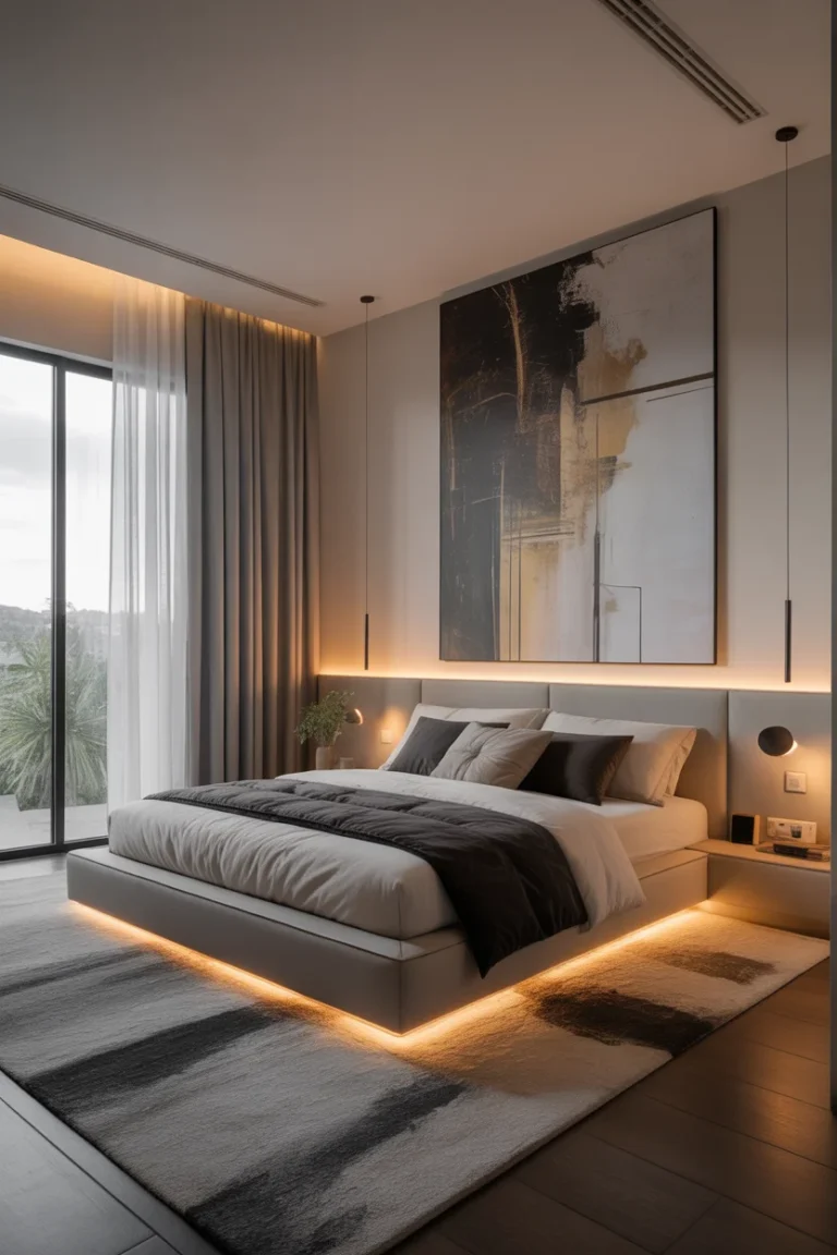 Calming 2025 Bedroom Design: Platform Bed Ideas & Warm Lighting Tips