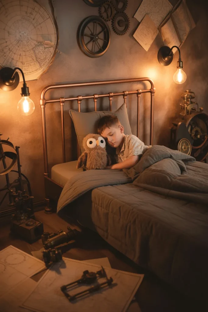31 Creative Kids Bedroom Ideas to Inspire Your Child’s Dream Space 29 A steampunk themed kids bedroom