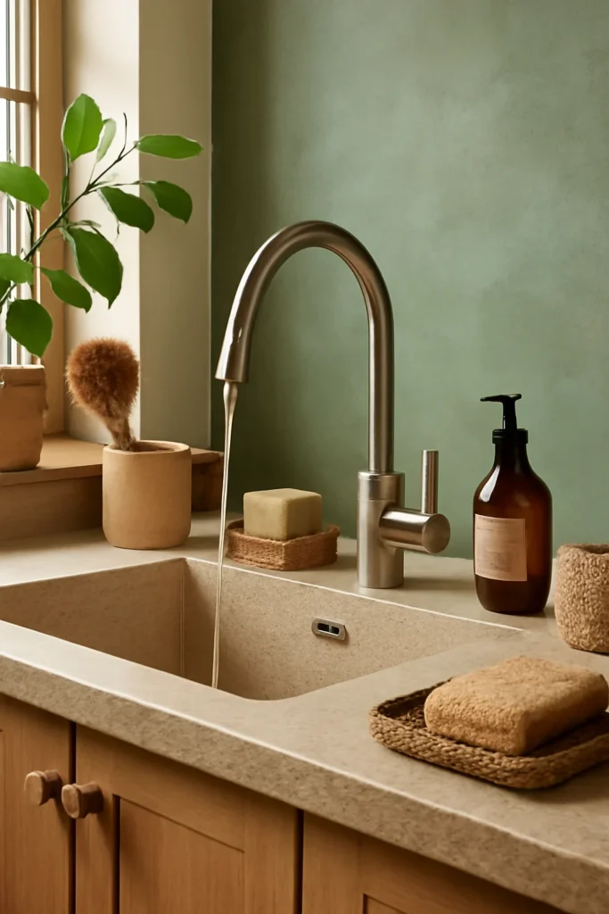 Mini Tutorials for Kitchen Sink – Transform Your Kitchen with These Simple Tips and Tricks 8 An eco friendly kitchen sink setup