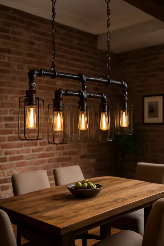 15 Dining Room Chandelier Ideas to Brighten & Elevate Your Space 5 An industrial chandelier