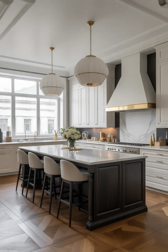 24 Modern Luxury Kitchen Designs to Inspire Your Dream Home 1 Bold luxury kitchen with large black island