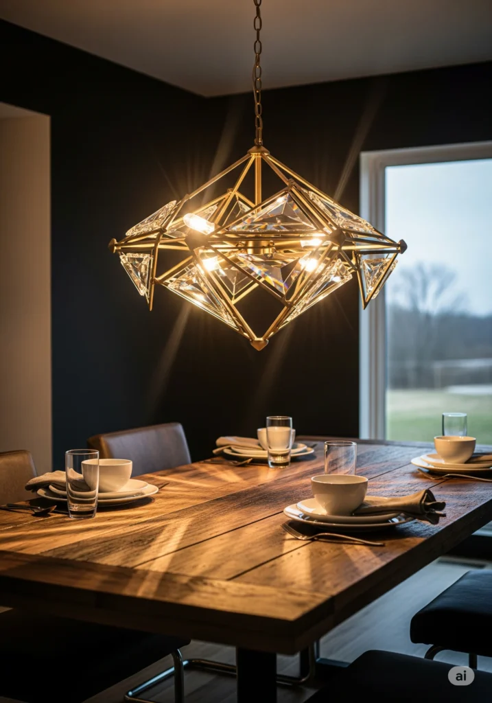 30 Modern Classy Dining Room Decor Ideas 2 Chandelier as Focal Point