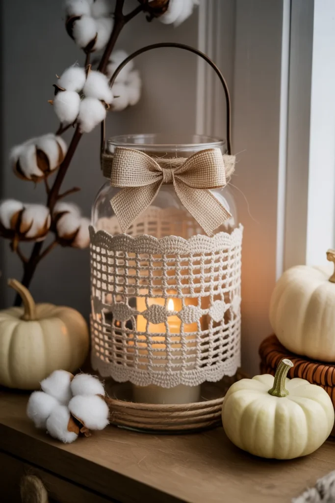 18+ Charming DIY Christmas Lanterns Ideas to Light Up Your Holiday Season 8 Charming farmhouse style lantern