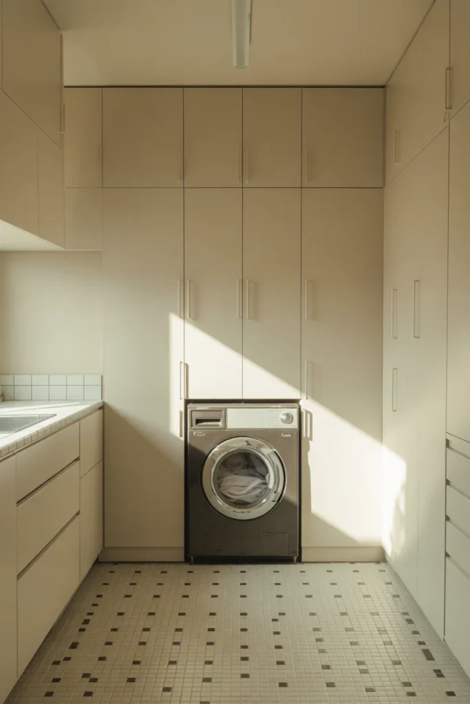 27 Laundry Room Design Ideas for a Stylish & Functional Home 18 Classic black and white laundry room