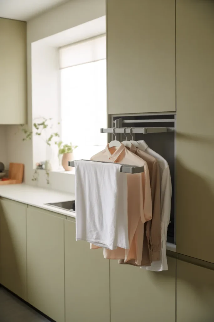 27 Laundry Room Design Ideas for a Stylish & Functional Home 23 Compact drying solutions in laundry