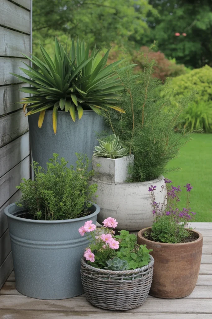27 Stunning Garden Art Ideas for Outdoor Living Inspiration 21 Container Garden Compositions
