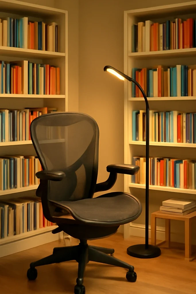 Cozy Reading Nook Ideas: Transform Your Space into a Relaxing Sanctuary 2 Cozy corner featuring an ergonomic chair