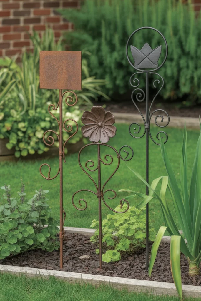 27 Stunning Garden Art Ideas for Outdoor Living Inspiration 26 Decorative Garden Stakes and Markers