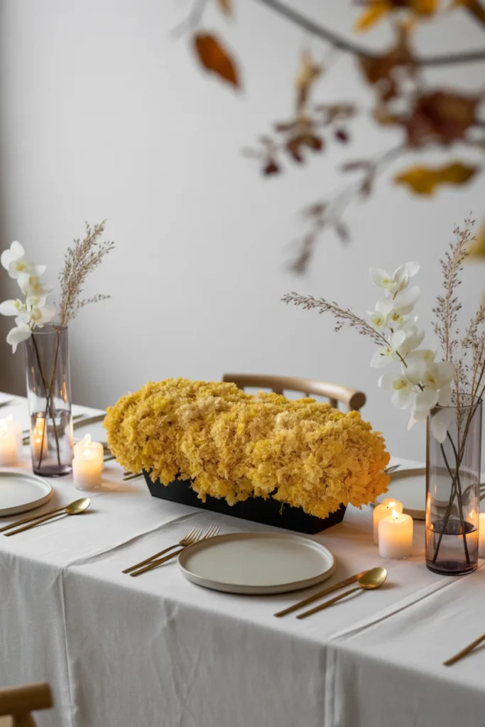 23 Stunning Thanksgiving Centerpieces to Try This Year 3 Elegant modern Thanksgiving table
