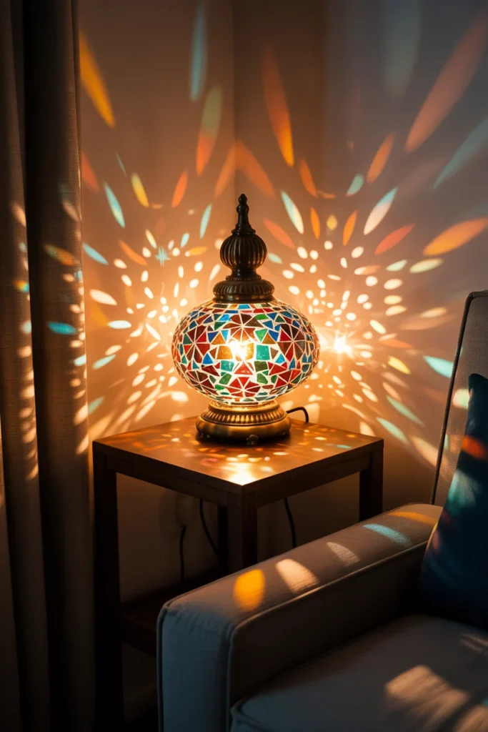 30+ Gorgeous Living Room Ceiling Lighting Ideas for Modern & Classic Homes 19 Fractal Mosaic Lamps
