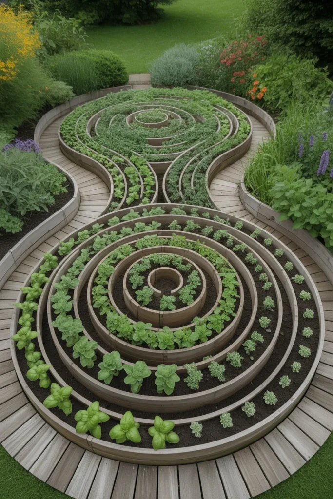 27 Stunning Garden Art Ideas for Outdoor Living Inspiration 25 Garden Herb Spirals
