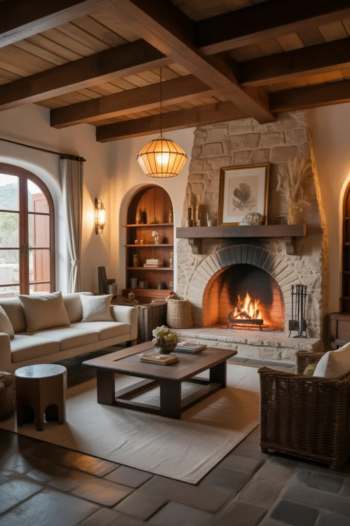 Explore Hacienda-Style Homes: Timeless Spanish Architecture & Rustic Elegance 13 Hacienda style living room