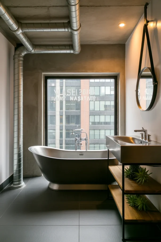 30 Modern & Classy Bathroom Decor Ideas for a Stylish Home 9 Industrial chic bathroom