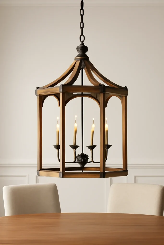 15 Dining Room Chandelier Ideas to Brighten & Elevate Your Space 14 Lantern chandeliers