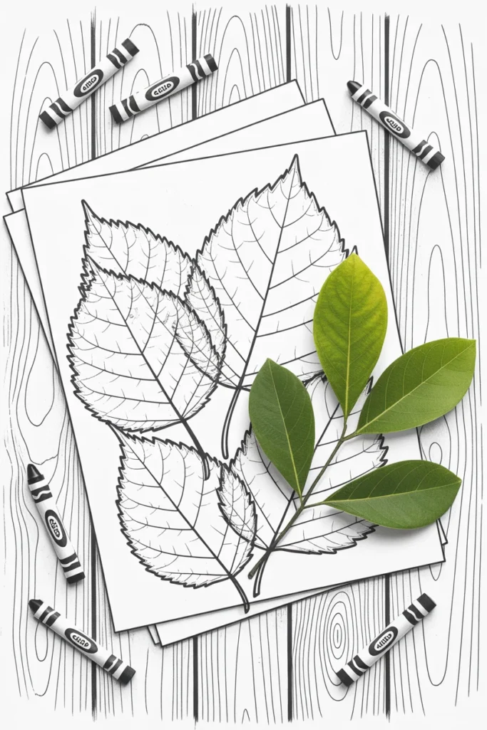 30 Fun and Creative Thanksgiving Crafts for Kids 8 Leaf rubbing art with bright crayon colors