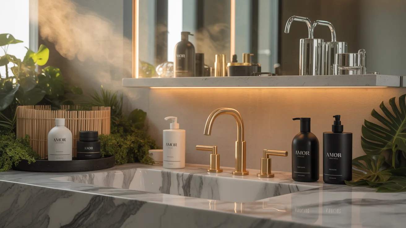 Luxurious bathroom showcase