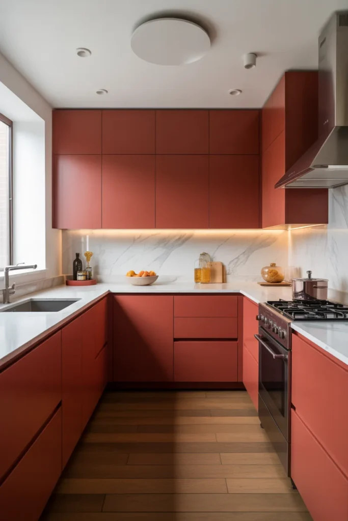 24 Modern Luxury Kitchen Designs to Inspire Your Dream Home 10 Luxury kitchen with bold red cabinets