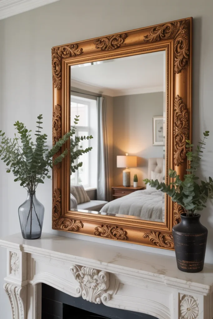 17+ Stunning Mirror Wall Decor Ideas: Transform Your Space with Reflective Style 8 Make a bold impact with one large dramatiframed mirror