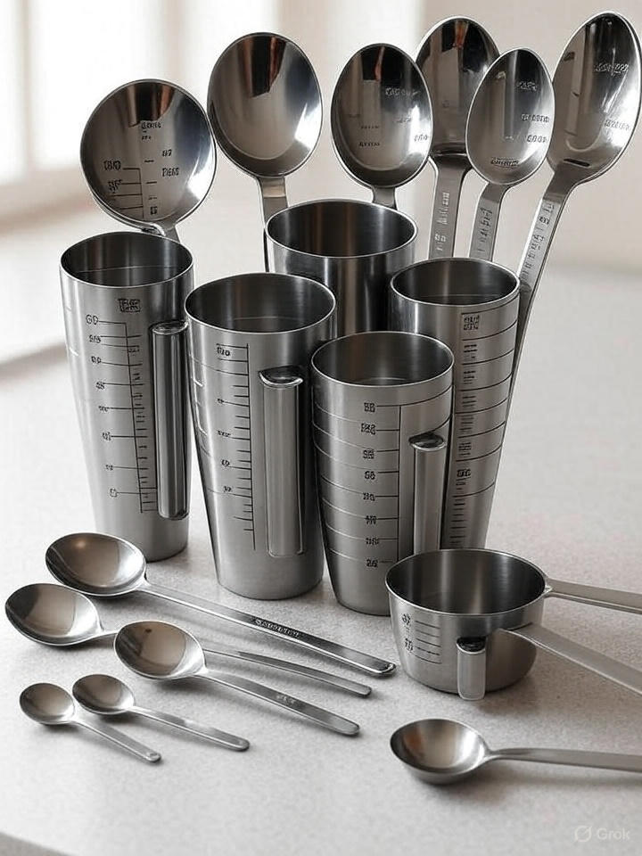 Top 30 Kitchen Accessories to Upgrade Your Cooking Space 15 Measuring Cups and Spoons Set