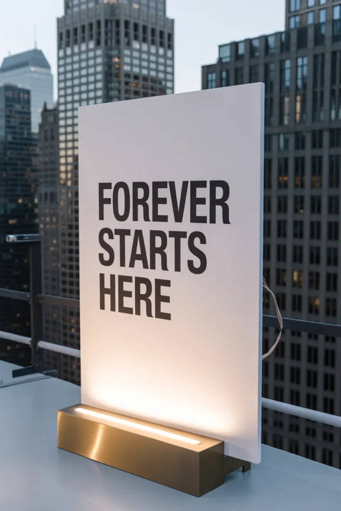 20 Stunning Wedding Welcome Sign Ideas You’ll Love 8 Minimalist white wedding welcome sign