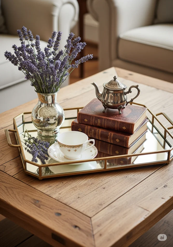 28 Elegant Mirror Wall Decor Styles to Refresh Your Home 6 Mirrored Coffee Table Tray