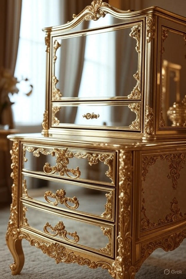 28 Elegant Mirror Wall Decor Styles to Refresh Your Home 13 Mirrored Furniture Pieces