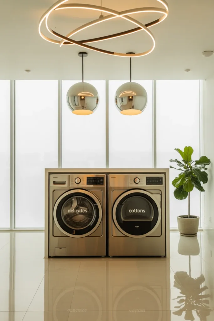 27 Laundry Room Design Ideas for a Stylish & Functional Home 16 Modern laundry space