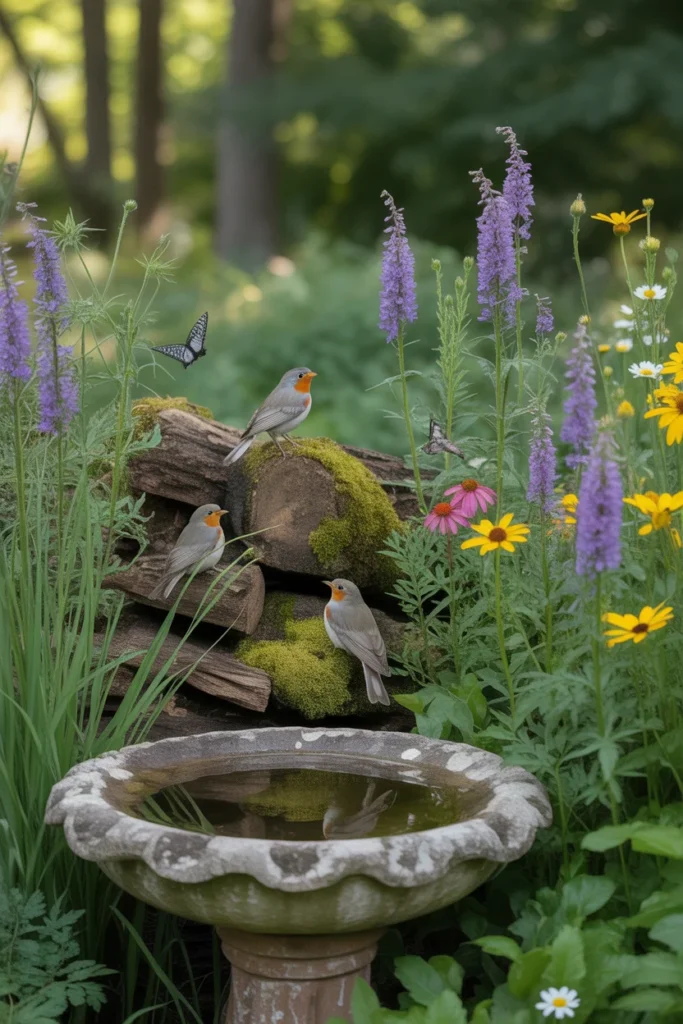 20 Easy Garden Projects 2025 | Transform Small Spaces 8 Natural wildlife garden corner