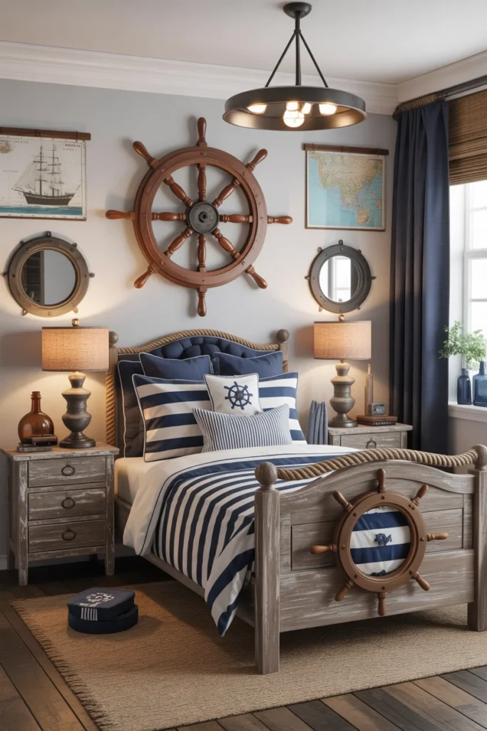 18 Creative Kids Bedroom Ideas for Boys: Adventurous,Modern, and Organized Spaces 10 Nautical boys bedroom