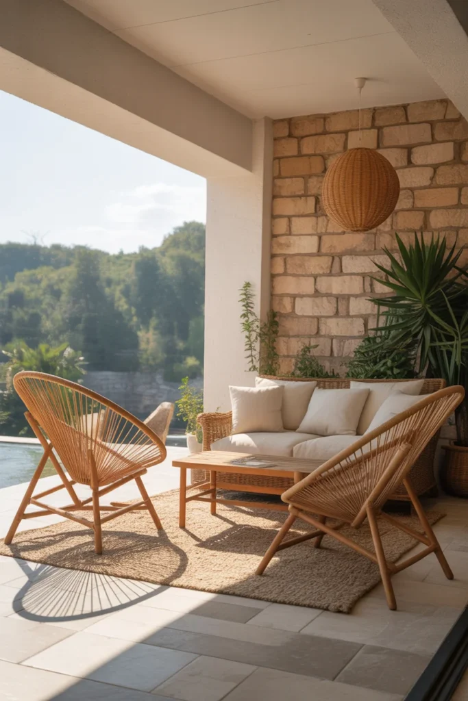 15 Brilliant Sofa-Free Living Room Design Ideas 15 Outdoor Inspired Seating Indoors