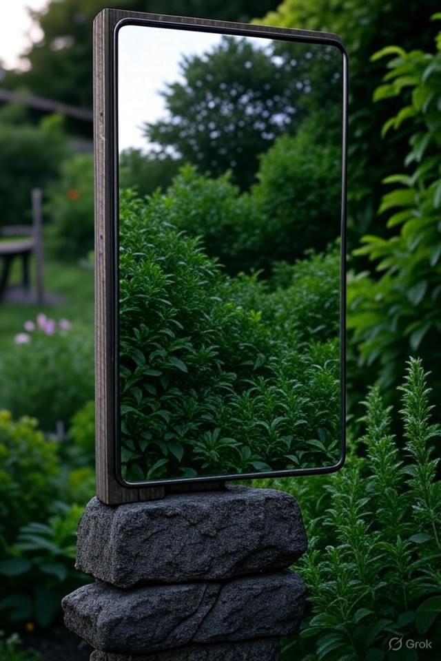 28 Elegant Mirror Wall Decor Styles to Refresh Your Home 15 Outdoor Mirror for Garden