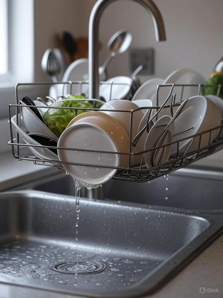Top 30 Kitchen Accessories to Upgrade Your Cooking Space 3 Over the Sink Dish Drying Rack