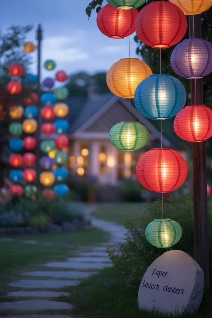 30 Simple Outdoor Wedding Decor Ideas for 2025 13 Paper Lantern Clusters