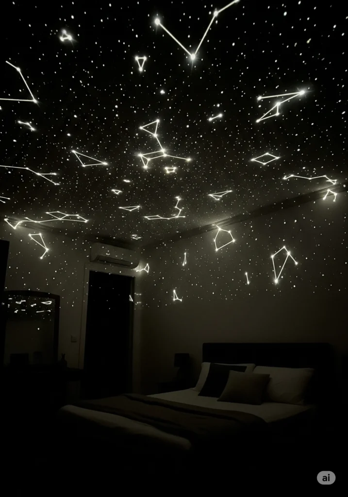 20 Unique Bedroom Lighting Ideas for a Stylish & Cozy Space 15 Projection Lights