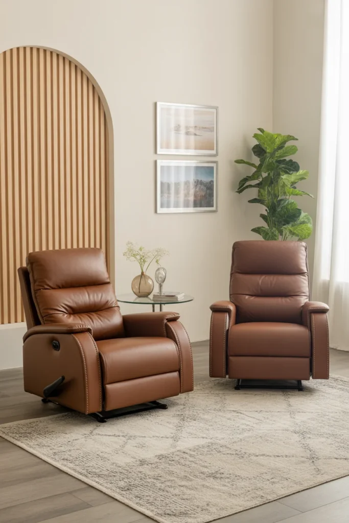 15 Brilliant Sofa-Free Living Room Design Ideas 13 Recliners or Accent Chairs
