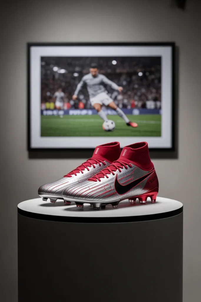 20 Unique Cristiano Ronaldo Fan Bedroom Decor Ideas for Ultimate Football Enthusiasts 10 Ronaldos Iconic Shoes Display