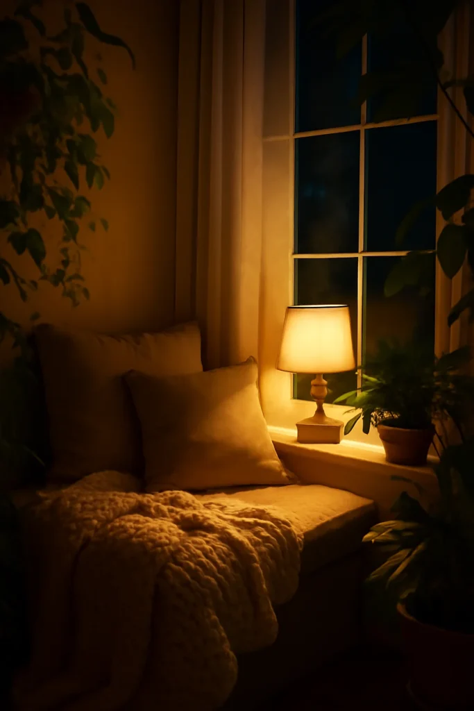 Cozy Reading Nook Ideas: Transform Your Space into a Relaxing Sanctuary 3 Secluded window seat surrounded by plants