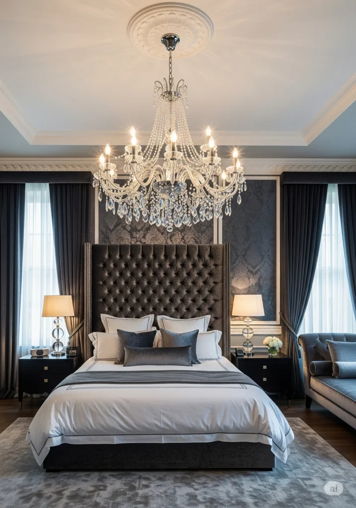 20 Unique Bedroom Lighting Ideas for a Stylish & Cozy Space 3 Statement Ceiling Fixtures