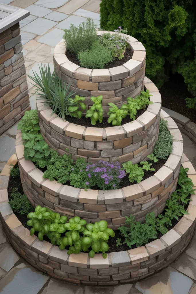 20 Easy Garden Projects 2025 | Transform Small Spaces 16 Stone herb spiral garden