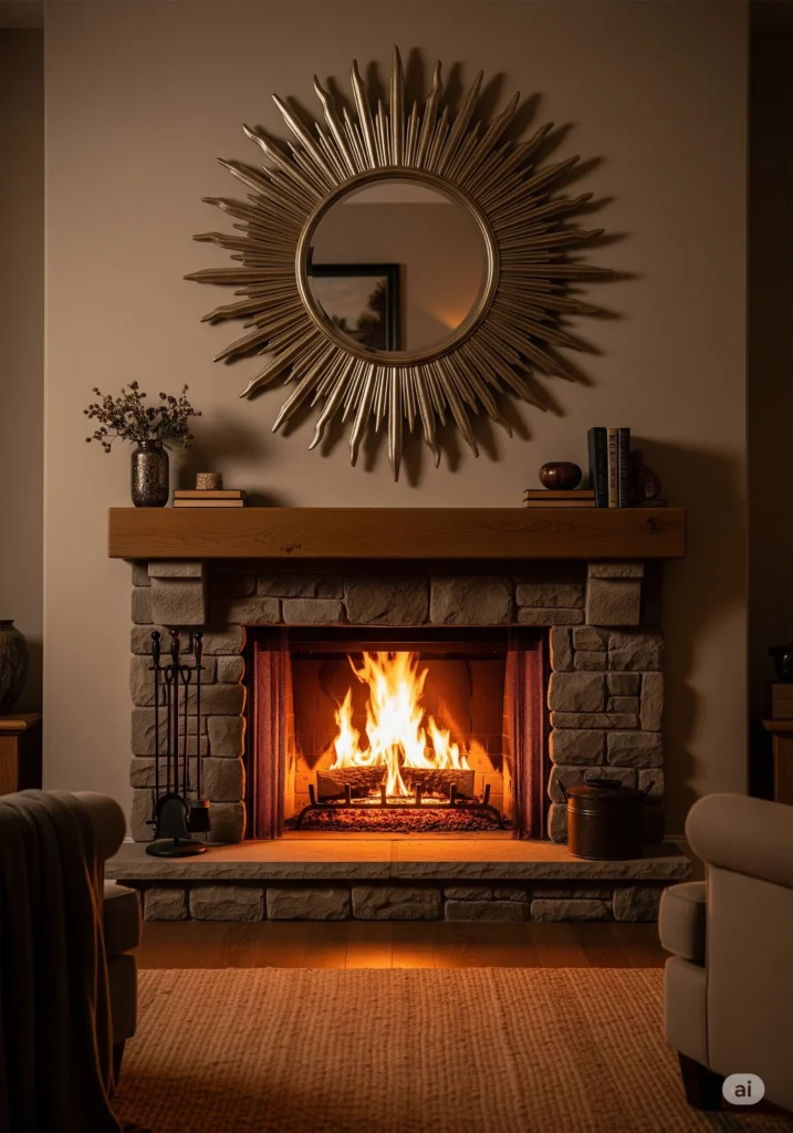 28 Elegant Mirror Wall Decor Styles to Refresh Your Home 9 Sunburst Mirror