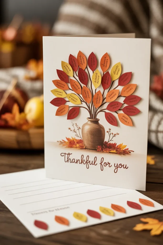 30 Fun and Creative Thanksgiving Crafts for Kids 5 Thankful tree craft