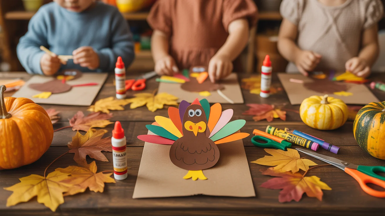 Thanksgiving craft scene