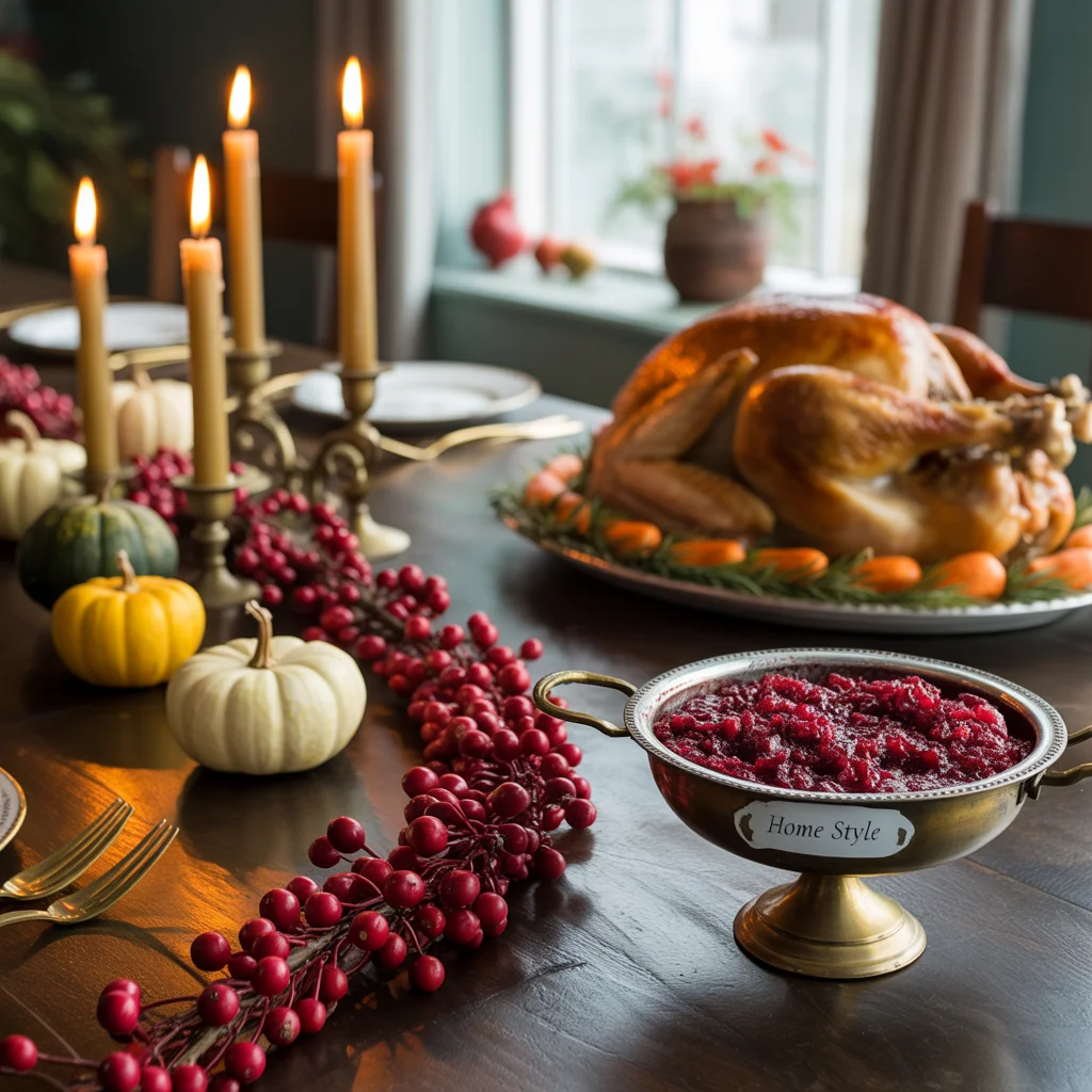 25 Easy Thanksgiving Table Decor Ideas Anyone Can Try 9 Thanksgiving table with a cranberry garland running