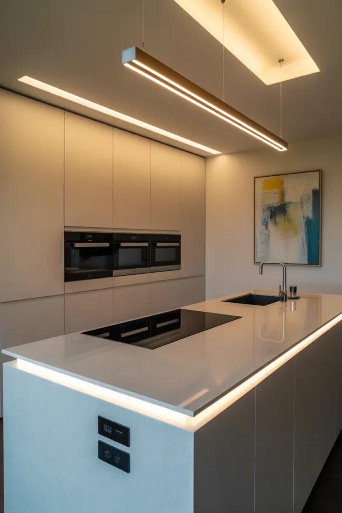 20 Modern Kitchen Luxury Ideas -Start Your Dream Design 19 Ultra modern minimalist kitchen with integrated smart technology