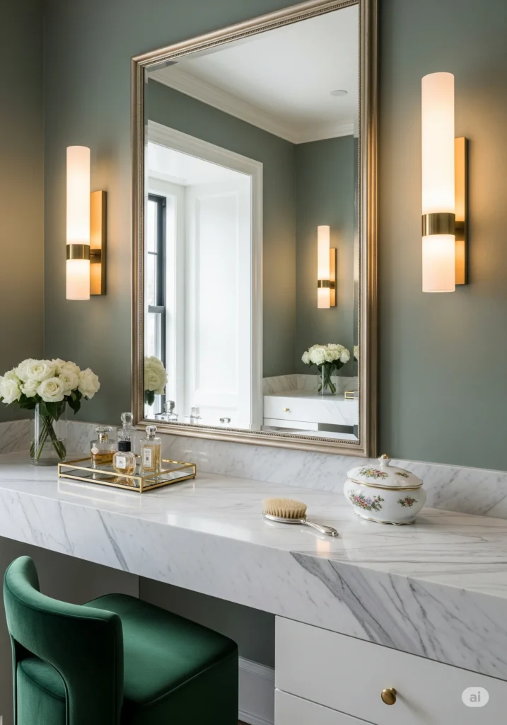 20 Unique Bedroom Lighting Ideas for a Stylish & Cozy Space 8 Vanity lighting