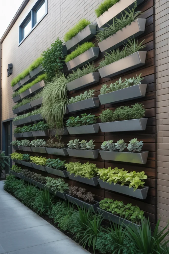 27 Stunning Garden Art Ideas for Outdoor Living Inspiration 17 Vertical Garden Art Walls