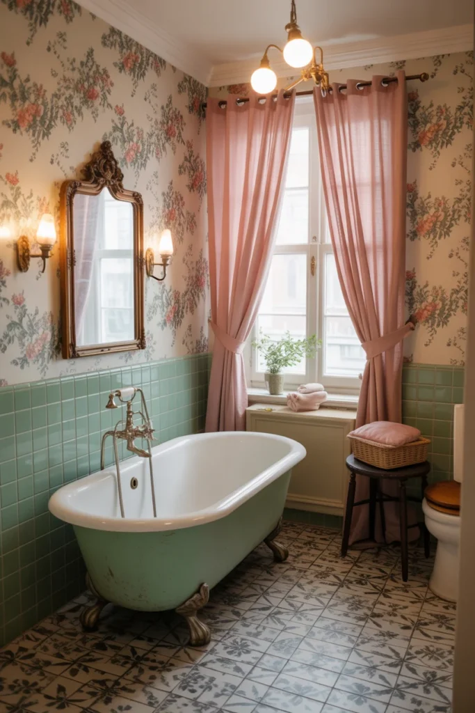 30 Modern & Classy Bathroom Decor Ideas for a Stylish Home 12 Vintage bathroom with clawfoot tub