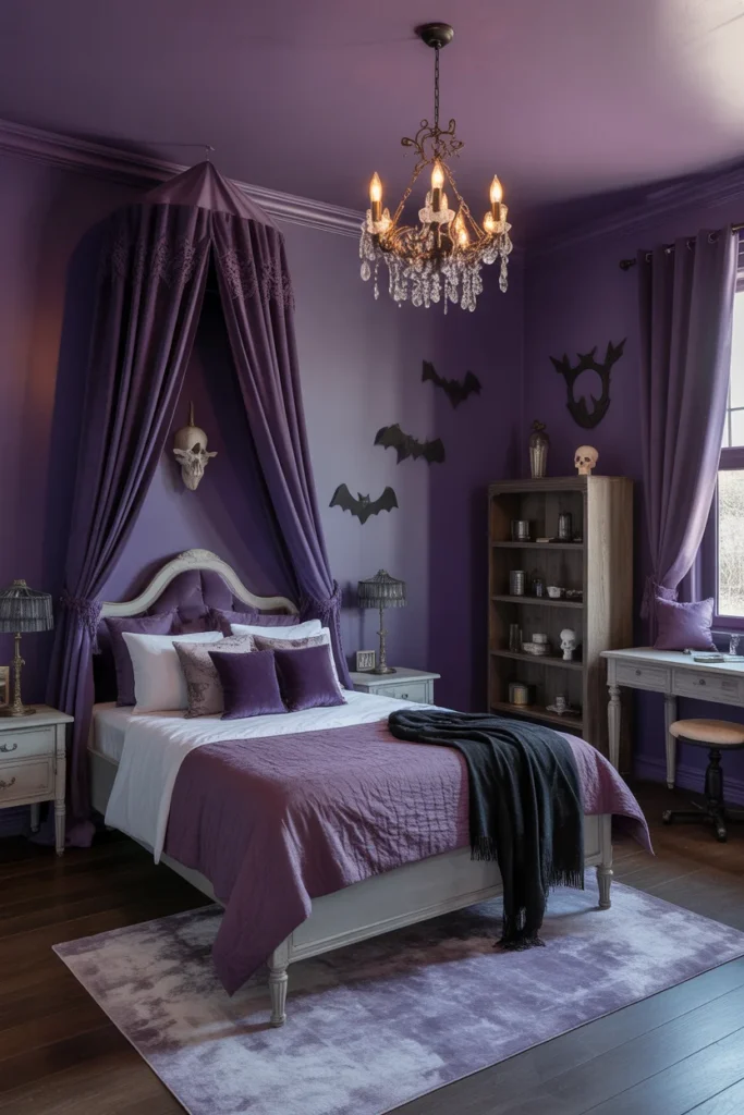 31 Creative Kids Bedroom Ideas to Inspire Your Child’s Dream Space 27 a gothic inspired kids bedroom