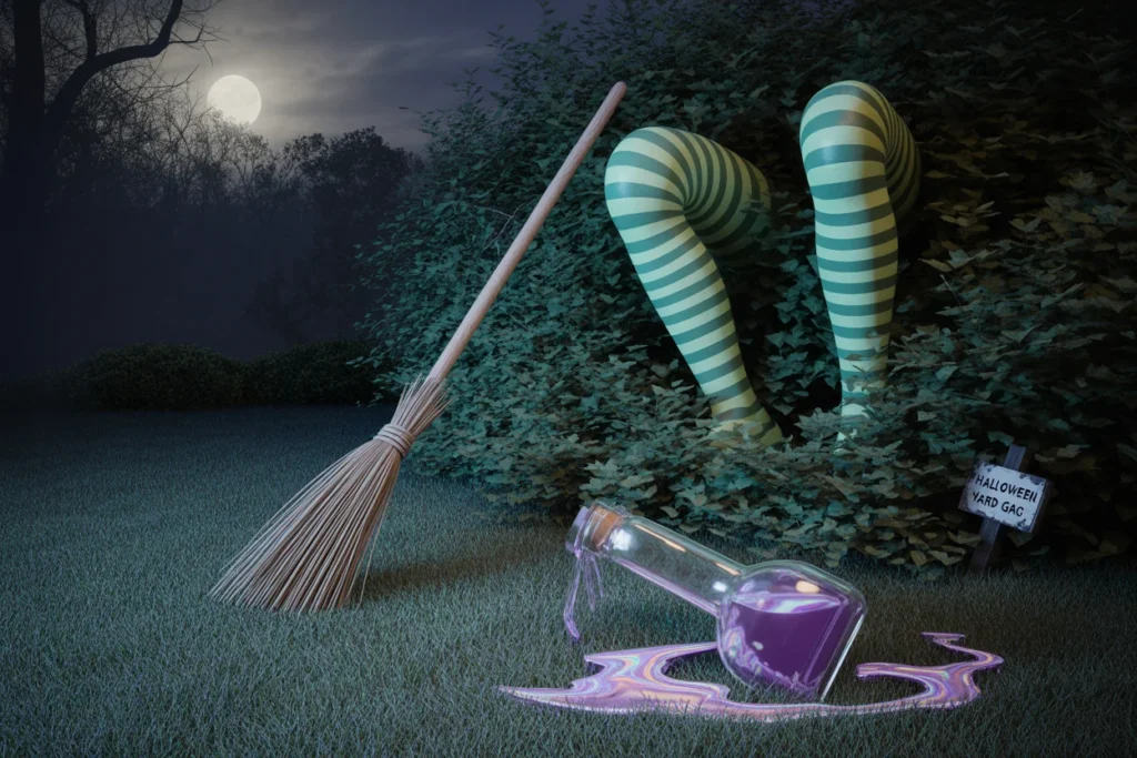 30 Unique & Trending Halloween Decoration Ideas for 2025 14 a pair of striped pale